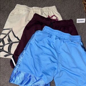 Old Navy Kids' Shorts Trio - Blue, Cream, Maroon